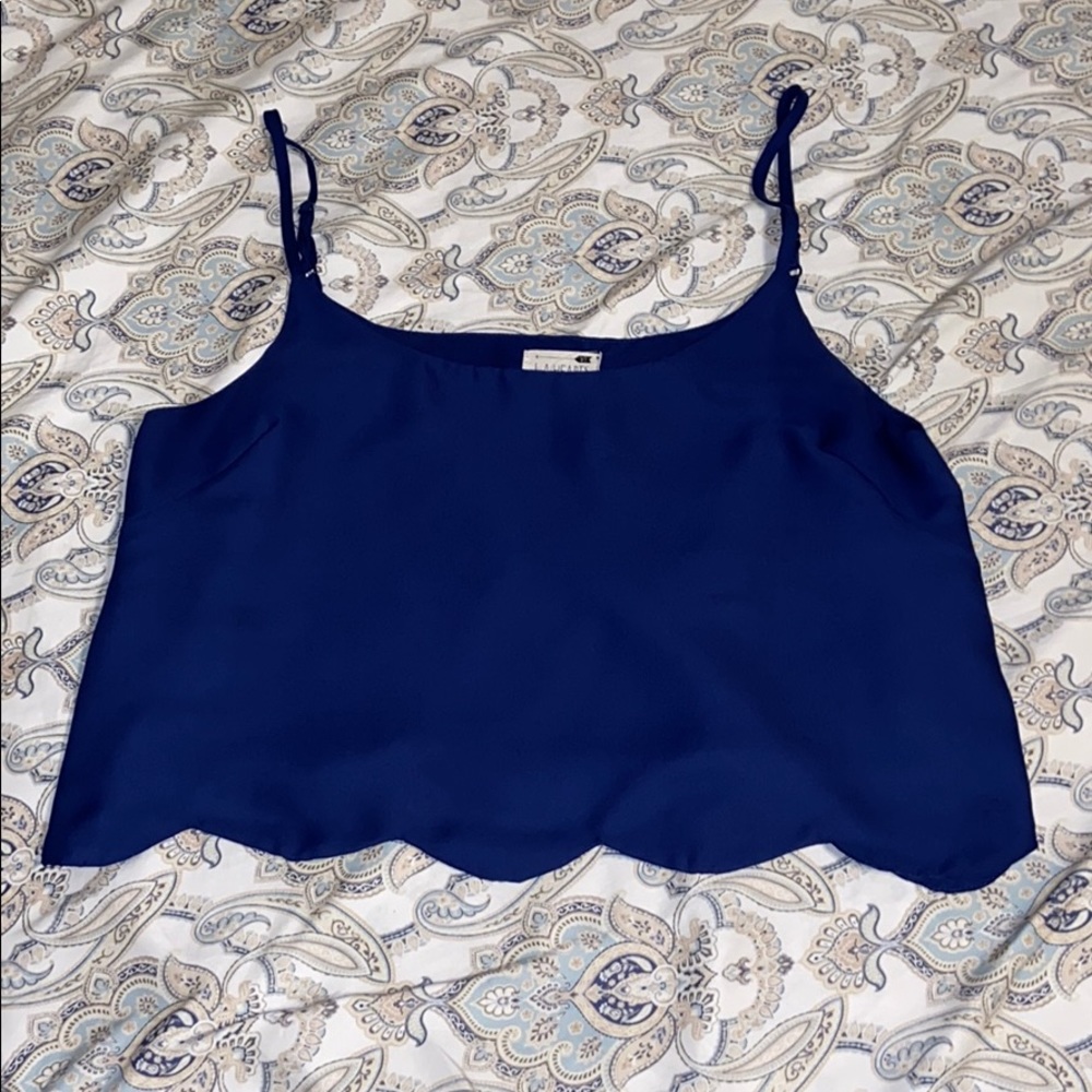 Blue Crop Top
